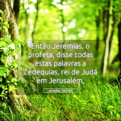Picture 05 - Jeremias 34:6 BSL - Então Jeremias, o profeta, disse todas estas - Bible Verse Picture