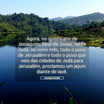 Picture 05 - Jeremias 36:9 BSL - Agora, no quinto ano de Jeoiaquim, filho de - Bible Verse Picture