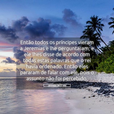 Picture 05 - Jeremias 38:27 BSL - Então todos os príncipes vieram a Jeremias e - Bible Verse Picture
