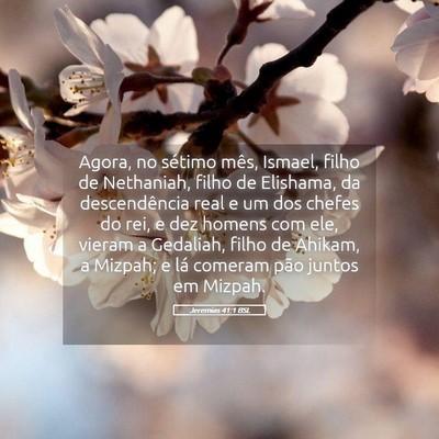 Picture 05 - Jeremias 41:1 BSL - Agora, no sétimo mês, Ismael, filho de - Bible Verse Picture