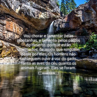 Picture 05 - Jeremias 9:10 BSL - Vou chorar e lamentar pelas montanhas, e lamento - Bible Verse Picture