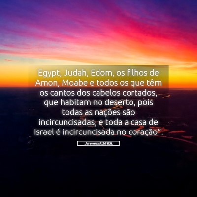 Picture 05 - Jeremias 9:26 BSL - Egypt, Judah, Edom, os filhos de Amon, Moabe e - Bible Verse Picture