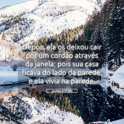 Picture 05 - Joshua 2:15 BSL - Depois ela os deixou cair por um cordão através - Bible Verse Picture