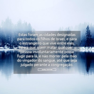 Picture 05 - Joshua 20:9 BSL - Estas foram as cidades designadas para todos os - Bible Verse Picture