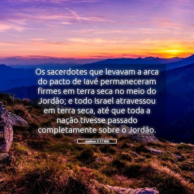 Picture 05 - Joshua 3:17 BSL - Os sacerdotes que levavam a arca do pacto de - Bible Verse Picture