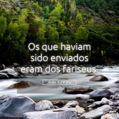 Picture 05 - João 1:24 BSL - Os que haviam sido enviados eram dos - Bible Verse Picture