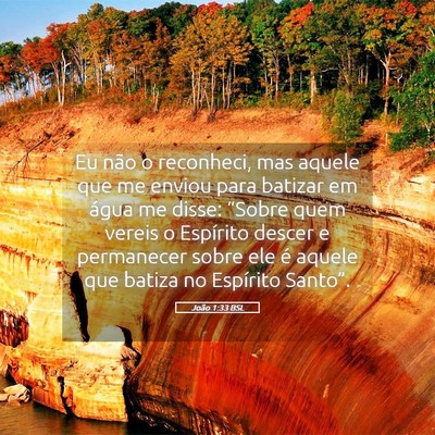 Picture 05 - João 1:33 BSL - Eu não o reconheci, mas aquele que me enviou - Bible Verse Picture
