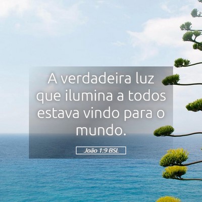 Picture 05 - João 1:9 BSL - A verdadeira luz que ilumina a todos estava vindo - Bible Verse Picture