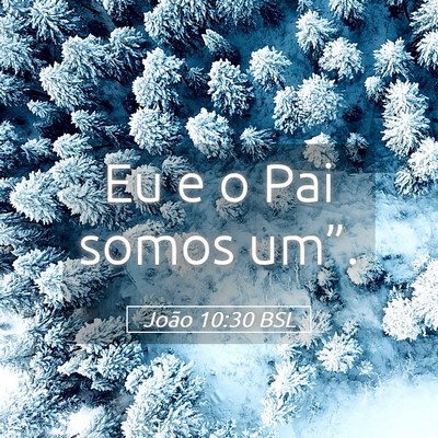 Picture 05 - João 10:30 BSL - Eu e o Pai somos - Bible Verse Picture