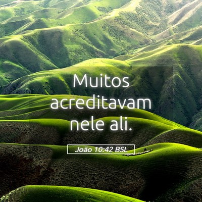 Picture 05 - João 10:42 BSL - Muitos acreditavam nele - Bible Verse Picture