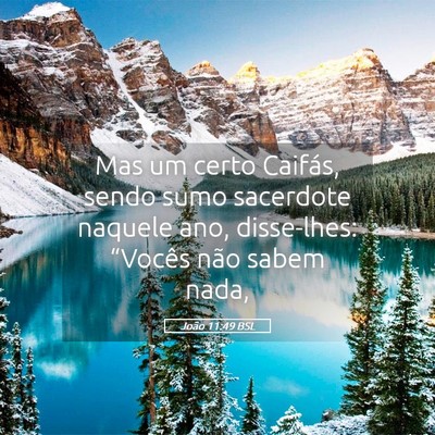 Picture 05 - João 11:49 BSL - Mas um certo Caifás, sendo sumo sacerdote - Bible Verse Picture