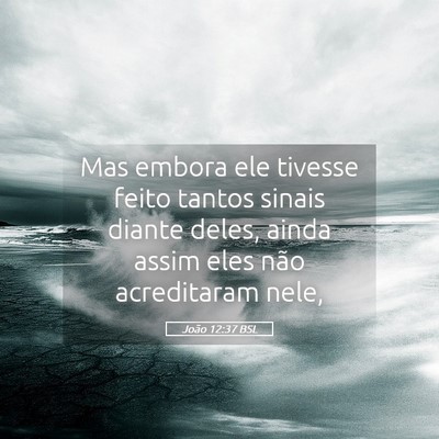 Picture 05 - João 12:37 BSL - Mas embora ele tivesse feito tantos sinais diante - Bible Verse Picture