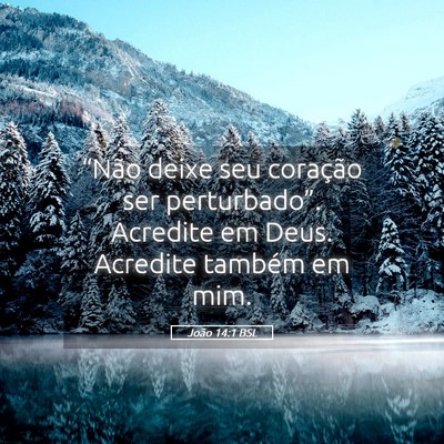 Picture 05 - João 14:1 BSL - “Não deixe seu coração ser perturbado”. - Bible Verse Picture