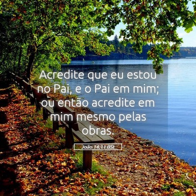 Picture 05 - João 14:11 BSL - Acredite que eu estou no Pai, e o Pai em mim; ou - Bible Verse Picture