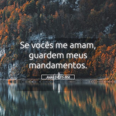 Picture 05 - João 14:15 BSL - Se vocês me amam, guardem meus - Bible Verse Picture