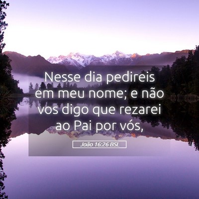 Picture 05 - João 16:26 BSL - Nesse dia pedireis em meu nome; e não vos digo - Bible Verse Picture