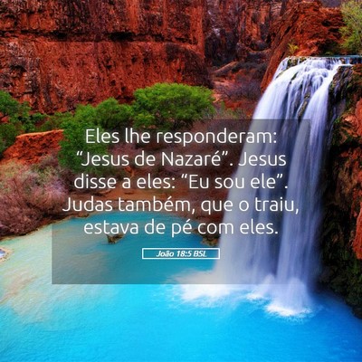 Picture 05 - João 18:5 BSL - Eles lhe responderam: “Jesus de Nazaré”. - Bible Verse Picture