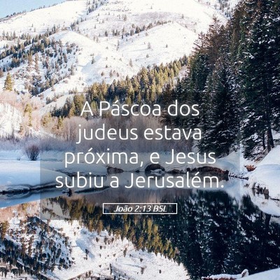 Picture 05 - João 2:13 BSL - A Páscoa dos judeus estava próxima, e Jesus - Bible Verse Picture