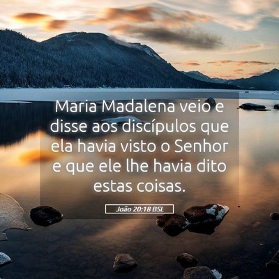 Picture 05 - João 20:18 BSL - Maria Madalena veio e disse aos discípulos que - Bible Verse Picture