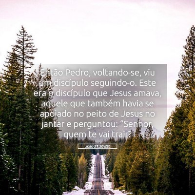 Picture 05 - João 21:20 BSL - Então Pedro, voltando-se, viu um discípulo - Bible Verse Picture
