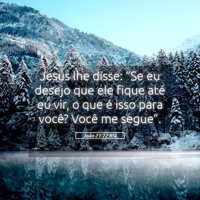 Picture 05 - João 21:22 BSL - Jesus lhe disse: “Se eu desejo que ele fique - Bible Verse Picture