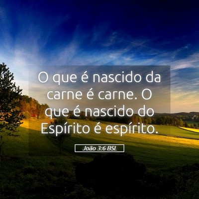 Picture 05 - João 3:6 BSL - O que é nascido da carne é carne. O que é - Bible Verse Picture