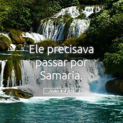Picture 05 - João 4:4 BSL - Ele precisava passar por - Bible Verse Picture