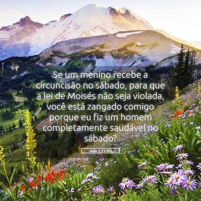 Picture 05 - João 7:23 BSL - Se um menino recebe a circuncisão no sábado, - Bible Verse Picture