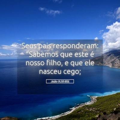 Picture 05 - João 9:20 BSL - Seus pais responderam: “Sabemos que este é - Bible Verse Picture