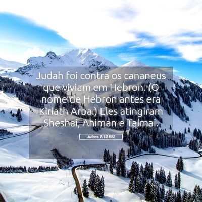 Picture 05 - Juízes 1:10 BSL - Judah foi contra os cananeus que viviam em - Bible Verse Picture