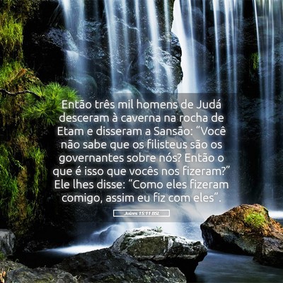 Picture 05 - Juízes 15:11 BSL - Então três mil homens de Judá desceram à - Bible Verse Picture