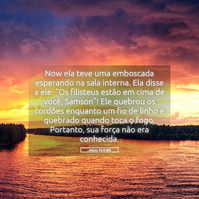 Picture 05 - Juízes 16:9 BSL - Now ela teve uma emboscada esperando na sala - Bible Verse Picture