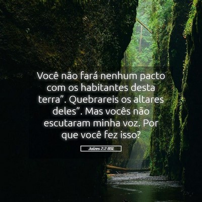Picture 05 - Juízes 2:2 BSL - Você não fará nenhum pacto com os habitantes - Bible Verse Picture