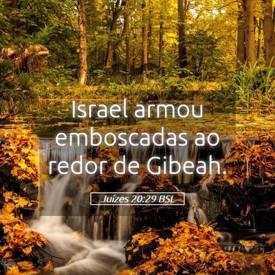 Picture 05 - Juízes 20:29 BSL - Israel armou emboscadas ao redor de - Bible Verse Picture
