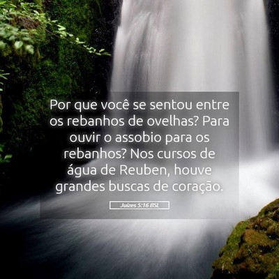 Picture 05 - Juízes 5:16 BSL - Por que você se sentou entre os rebanhos de - Bible Verse Picture
