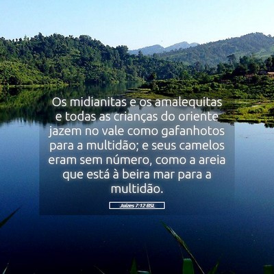 Picture 05 - Juízes 7:12 BSL - Os midianitas e os amalequitas e todas as - Bible Verse Picture