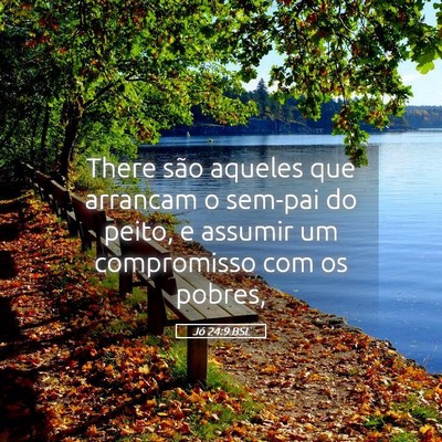 Picture 05 - Jó 24:9 BSL - There são aqueles que arrancam o sem-pai do - Bible Verse Picture