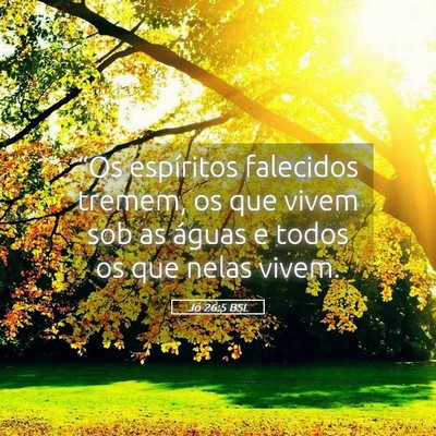 Picture 05 - Jó 26:5 BSL - “Os espíritos falecidos tremem, os que vivem - Bible Verse Picture