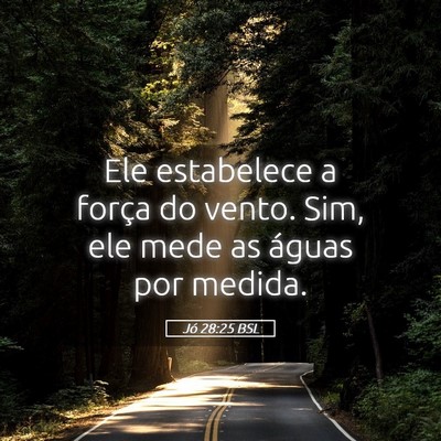 Picture 05 - Jó 28:25 BSL - Ele estabelece a força do vento. Sim, ele mede - Bible Verse Picture