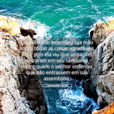 Picture 05 - Lamentações 1:10 BSL - O adversário estendeu sua mão sobre todas as - Bible Verse Picture