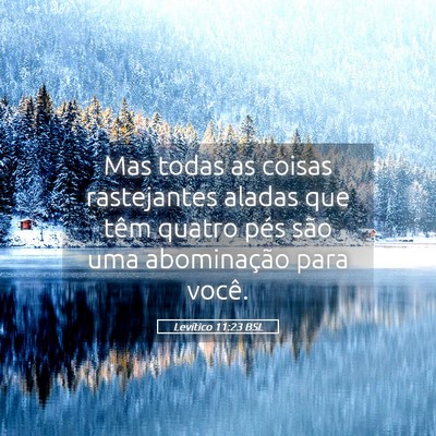 Picture 05 - Levítico 11:23 BSL - Mas todas as coisas rastejantes aladas que têm - Bible Verse Picture