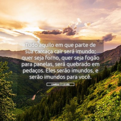 Picture 05 - Levítico 11:35 BSL - Tudo aquilo em que parte de sua carcaça cair - Bible Verse Picture