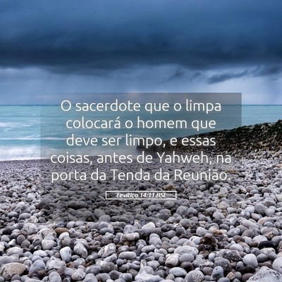 Picture 05 - Levítico 14:11 BSL - O sacerdote que o limpa colocará o homem que - Bible Verse Picture
