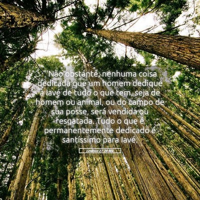 Picture 05 - Levítico 27:28 BSL - “'Não obstante, nenhuma coisa dedicada que um - Bible Verse Picture