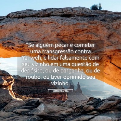 Picture 05 - Levítico 6:2 BSL - “Se alguém pecar e cometer uma transgressão - Bible Verse Picture