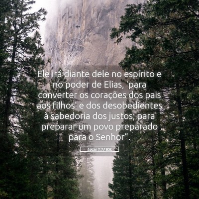Picture 05 - Lucas 1:17 BSL - Ele irá diante dele no espírito e no poder de - Bible Verse Picture