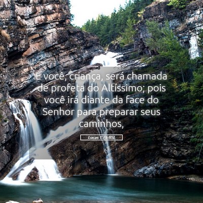 Picture 05 - Lucas 1:76 BSL - E você, criança, será chamada de profeta do - Bible Verse Picture