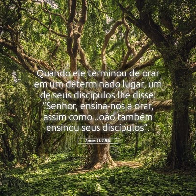 Picture 05 - Lucas 11:1 BSL - Quando ele terminou de orar em um determinado - Bible Verse Picture