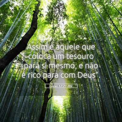 Picture 05 - Lucas 12:21 BSL - Assim é aquele que coloca um tesouro para si - Bible Verse Picture