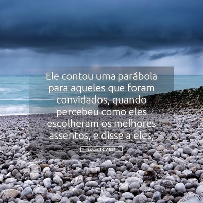Picture 05 - Lucas 14:7 BSL - Ele contou uma parábola para aqueles que foram - Bible Verse Picture